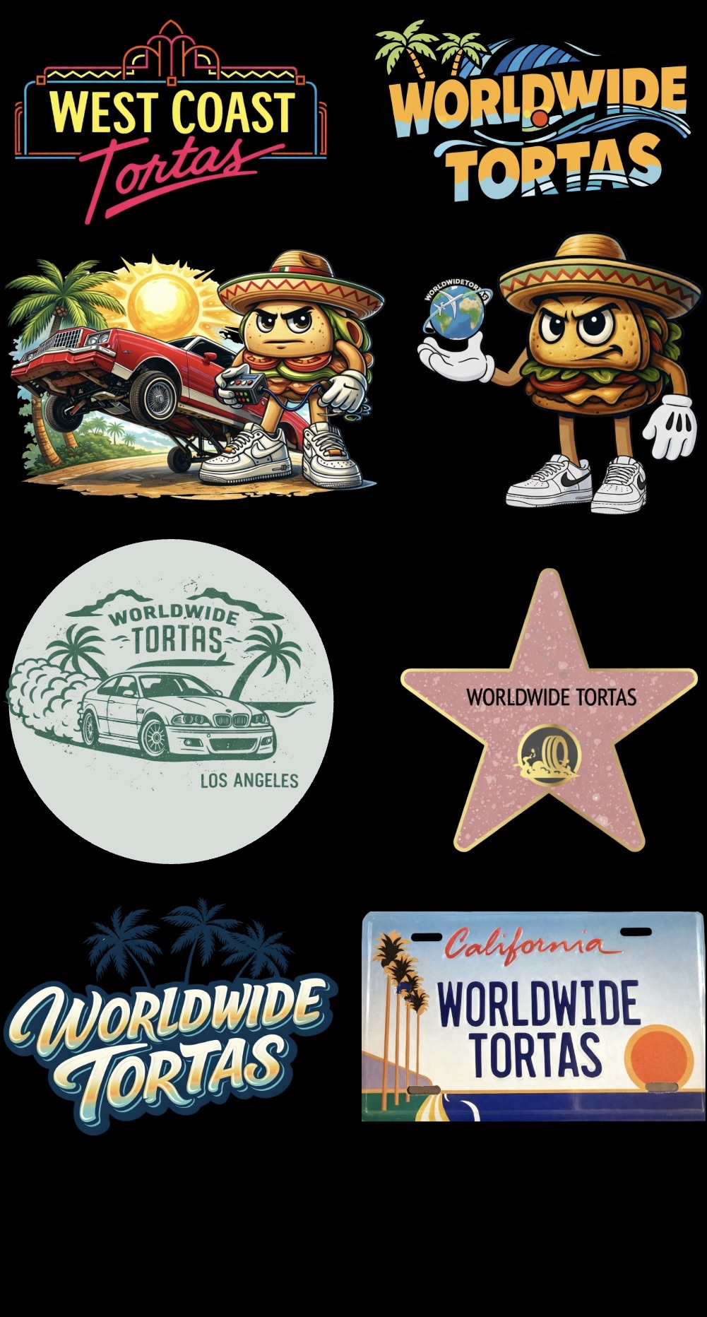 CALI STICKER SHEET