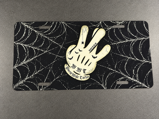 WWT HALLOWEEN LICENSE PLATE
