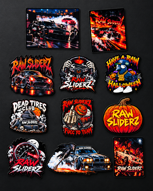 RAW SLIDERZ HALLOWEEN STICKER SHEET