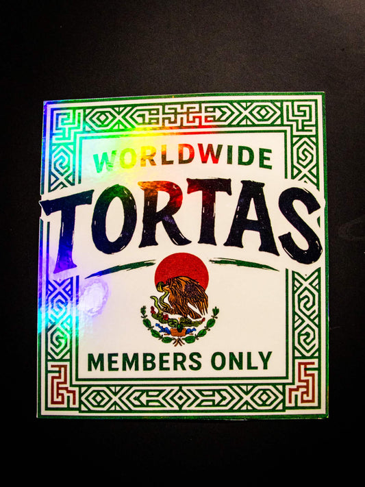 HOLOGRAPHIC WWT MEMBERS ONLY BOX LOGO WINDOW DECAL